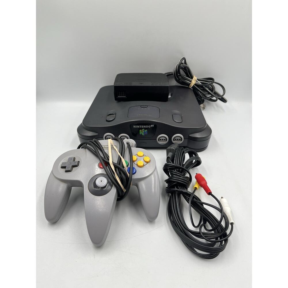 Nintendo 64 N64 Console Bundle Complete with 1 Official Controller & OEM Cords